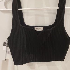 Aritzia Babaton Knit Crop Top